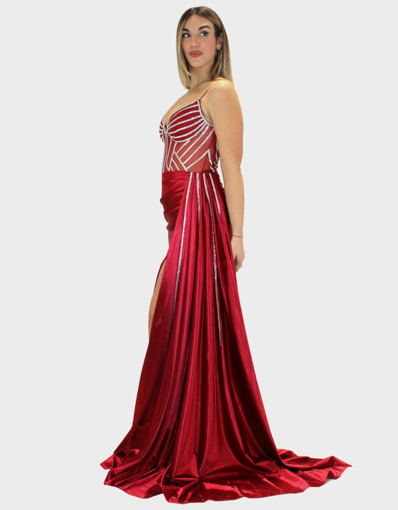 Abito rosso - Elizabeth Moda - immagine 2